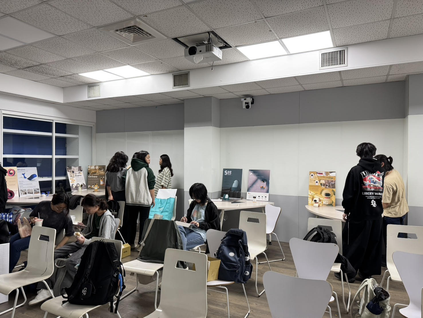 Students Preparing the Display