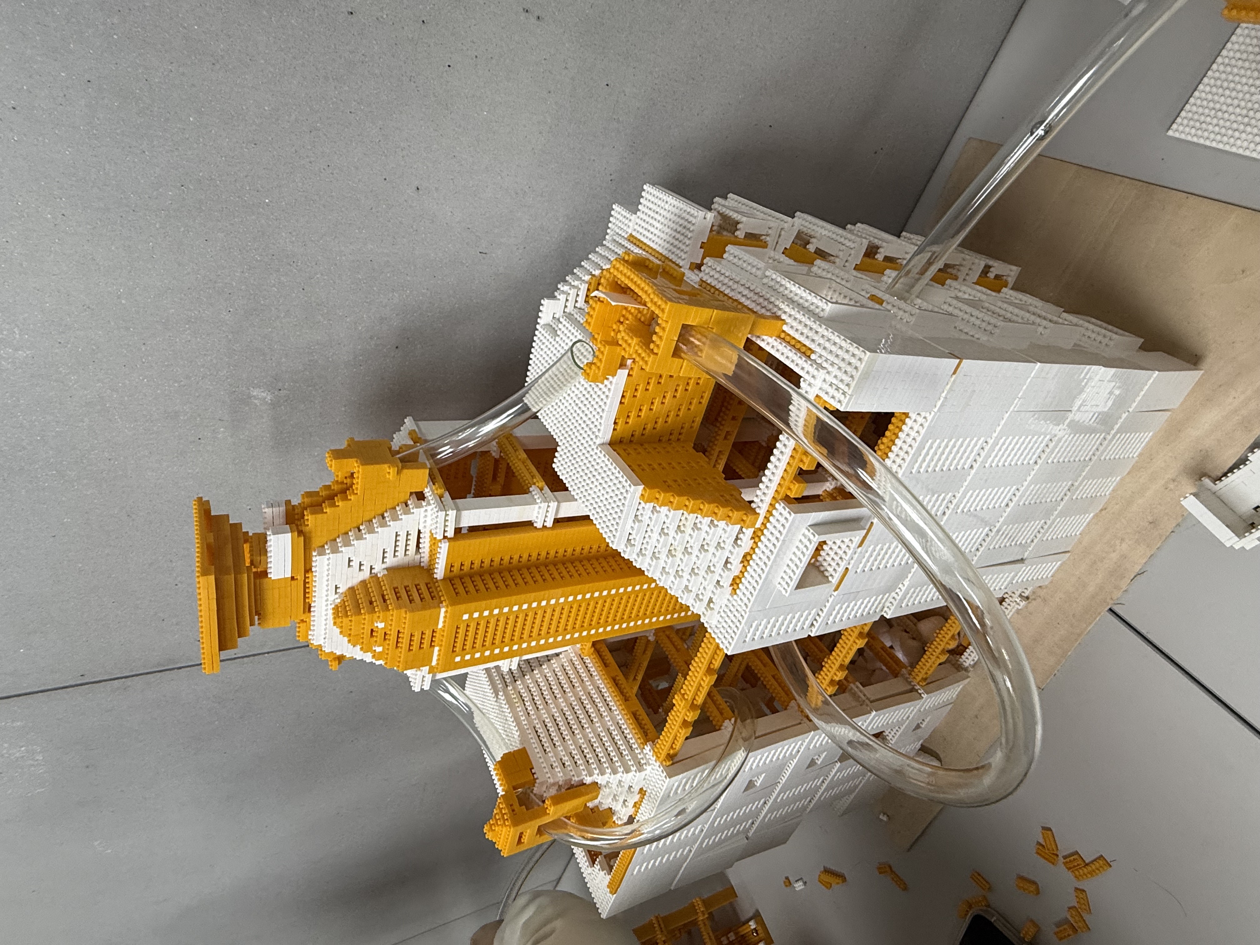 Students Assembling Marble Run and Structural Models